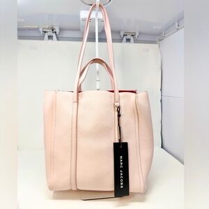 Marc Jacobs The Tag 27 Blush Pink Pebbled Leather Tote Bag
